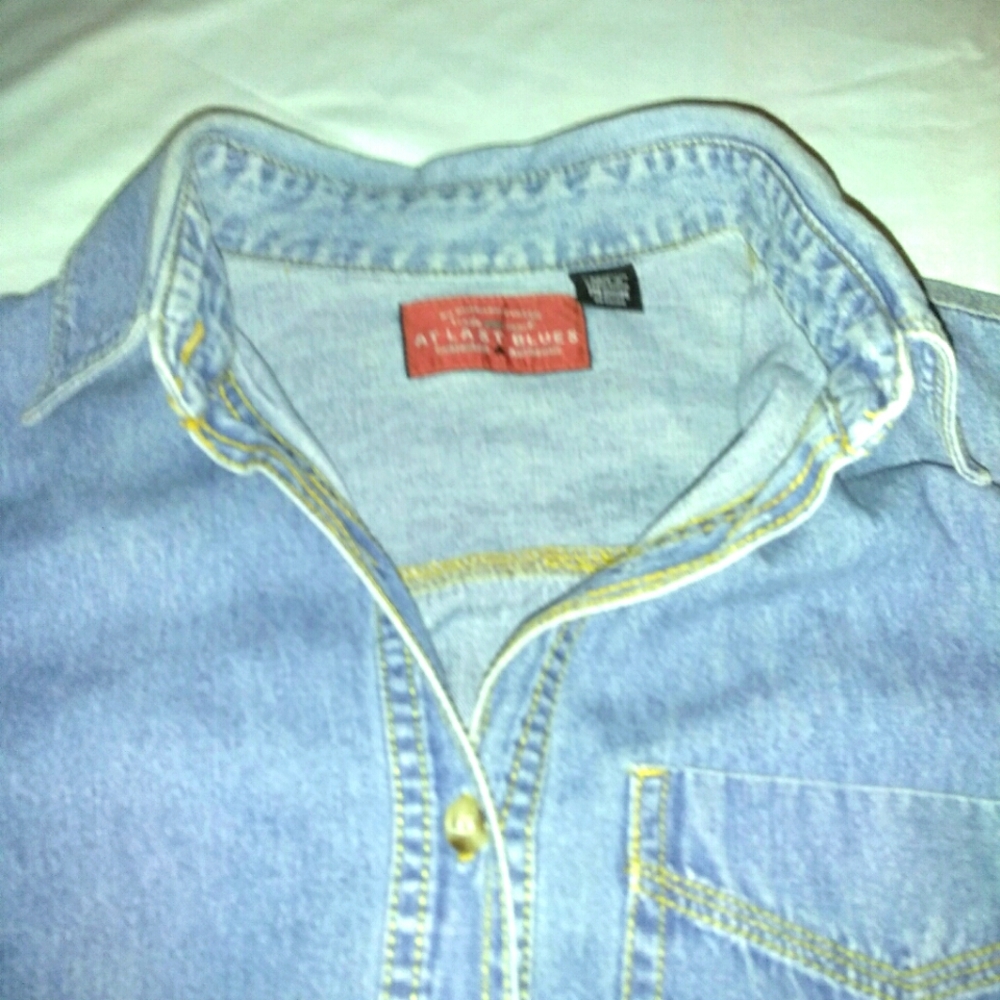 At Last Blues Jean Shirt Med Lightweight